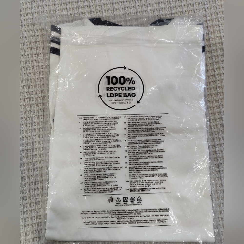 Adidas Originals White and Black 3-Stripes Tee - Picture 2 of 3